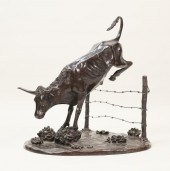 L.E. GUS SHAFER BRONZE UP & OV