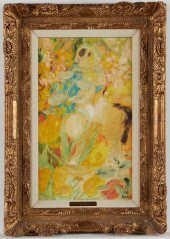 LE PHO PAINTING OIL ON SILK/MA