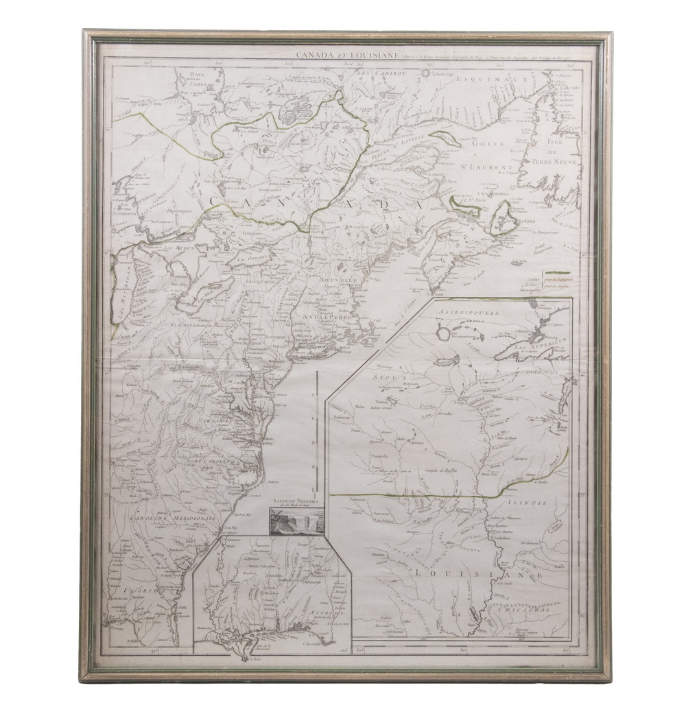 LE ROUGE MAP OF NORTH AMERICA,