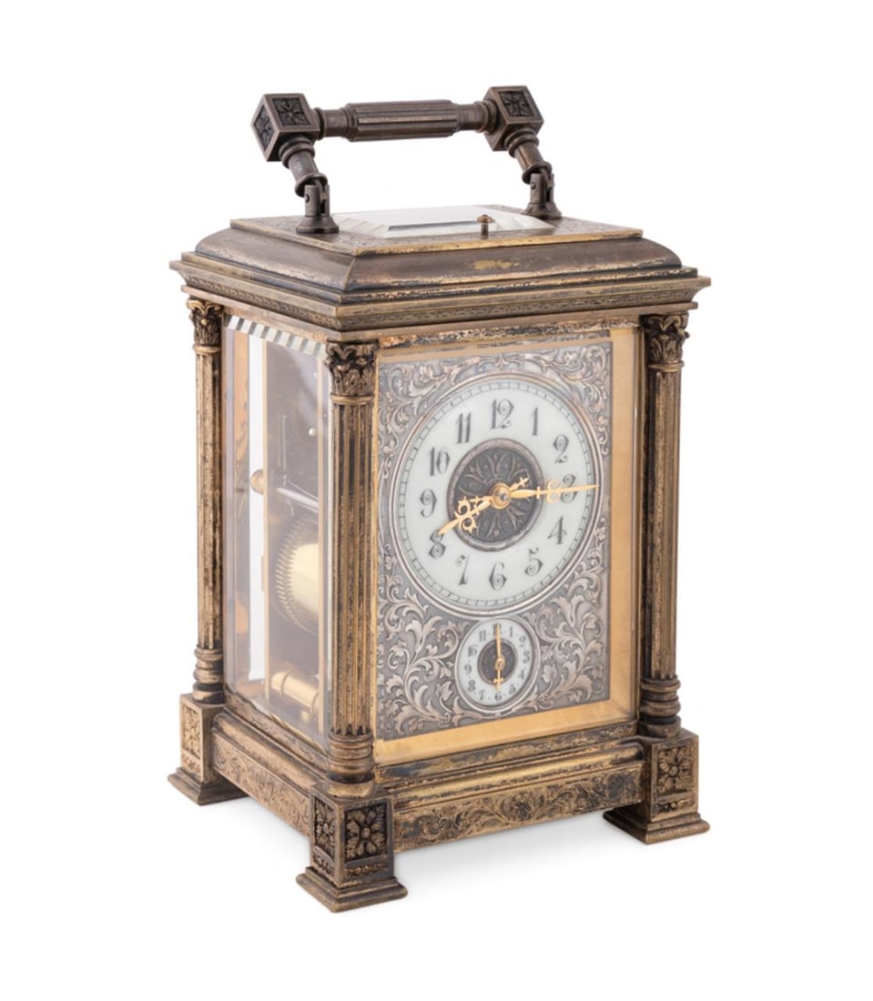 LE ROY ET FILS GILT FRENCH CARRIAGE
