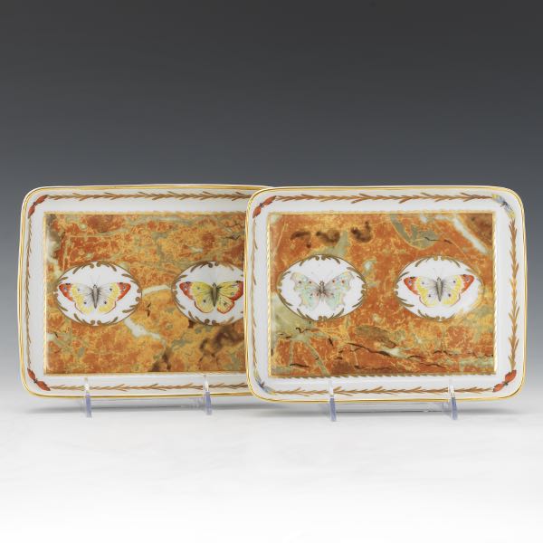 LE TALLEC LIMOGES PAIR OF PORCELAIN