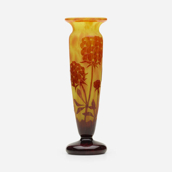 Le Verre Français. Pivoines Vase.