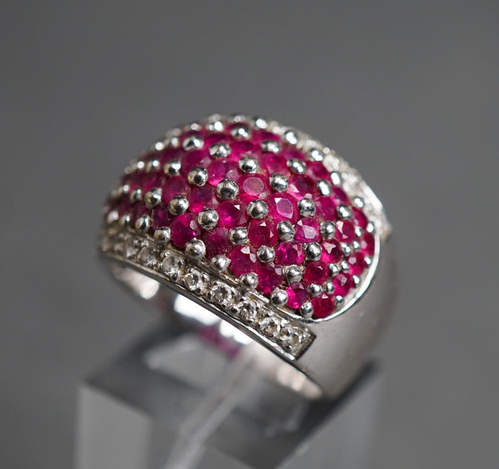 LE VIAN 14-KARAT WHITE-GOLD, RUBY