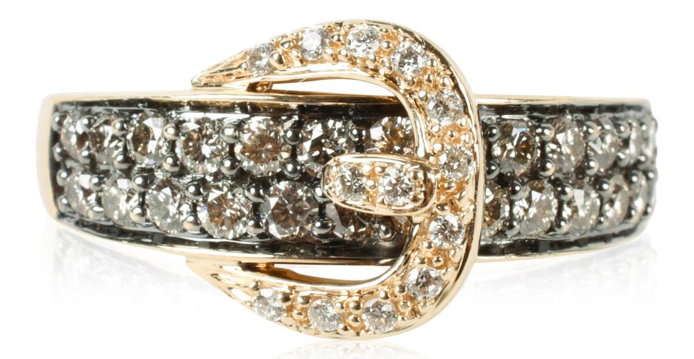 LE VIAN 14K YELLOW GOLD BELT BUCKLE