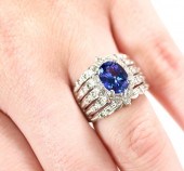 LE VIAN 18K WG 1.85CT TANZANIT