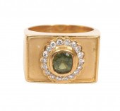 LE VIAN 18K YG GREEN & WHITE D