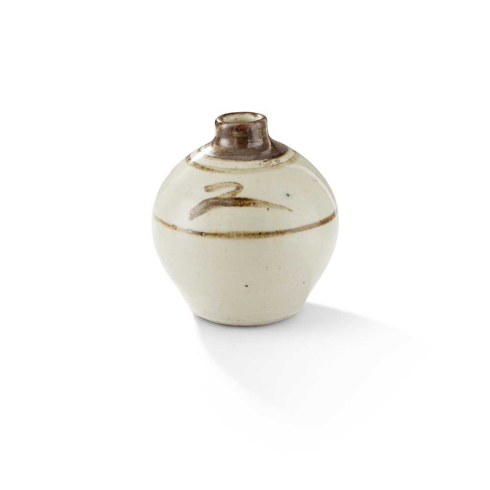 LEACH POTTERY THREE VASES, A TEA