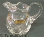 Lead crystal water pitcher sig
