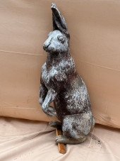 LEAD GARDEN STATUE, HARE<br>A