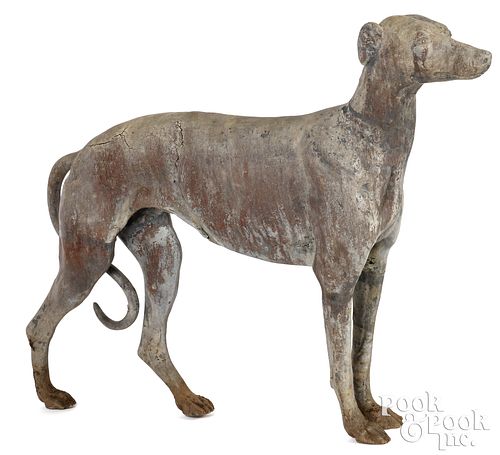 LEAD GARDEN WHIPPET, LATE 19TH