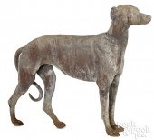 LEAD GARDEN WHIPPET, LATE 19TH