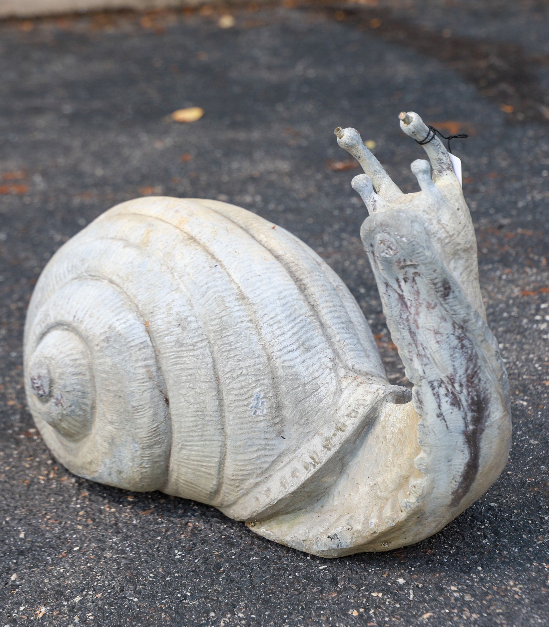 Lead snail garden fountain,13"h x