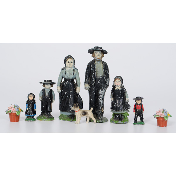 Leaded Amish Family Figurines