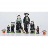 Leaded Amish Family Figurines