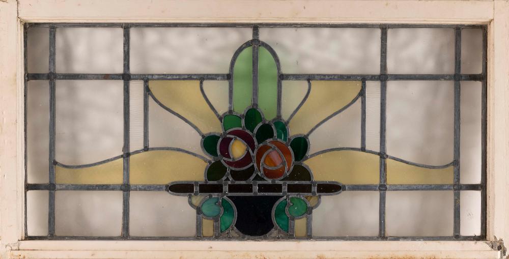 LEADED AND STAINED GLASS WINDOW