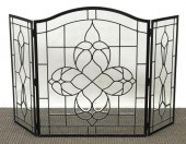 LEADED COLORLESS BEVELED GLASS