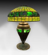 LEADED GLASS BRONZE TURTLEBACK