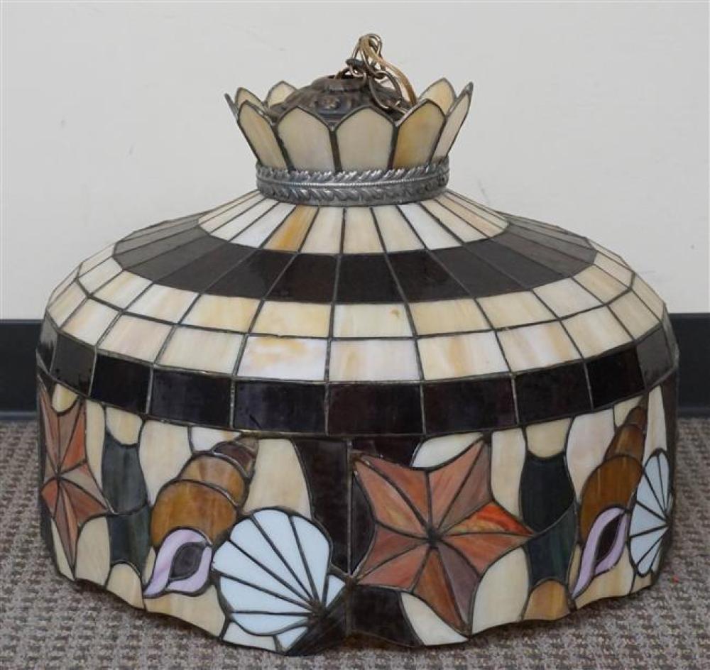 LEADED GLASS CEILING LIGHT