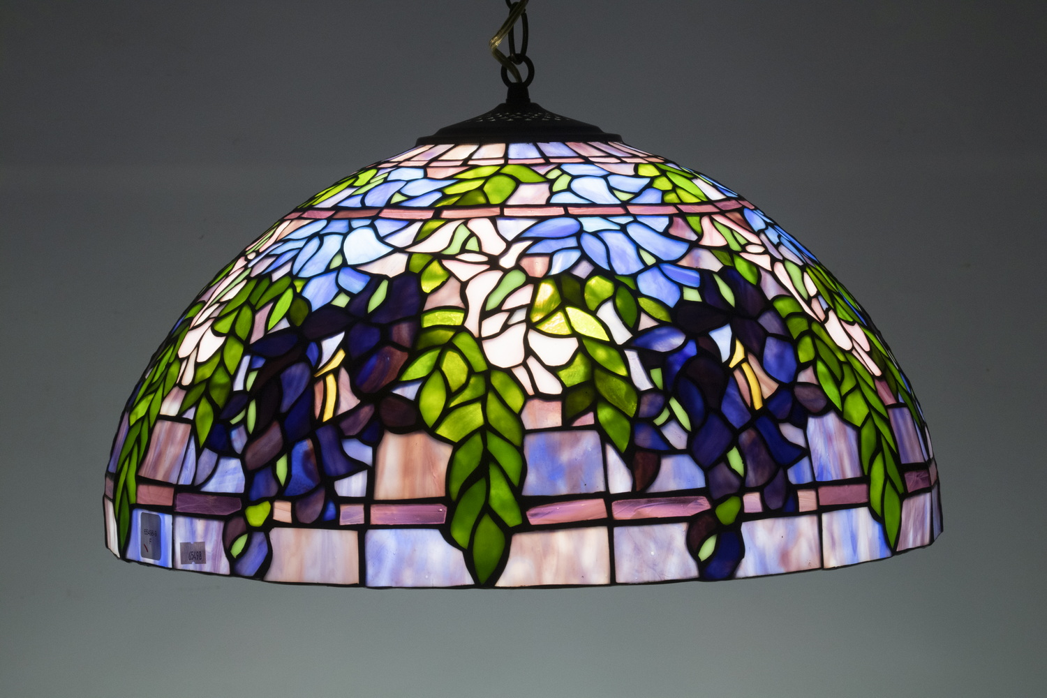 LEADED GLASS CEILING LIGHT