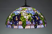 LEADED GLASS CEILING LIGHT Rep