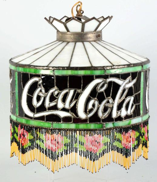 Leaded Glass Coca-Cola Shade. 