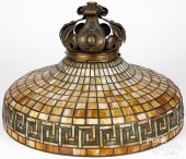 LEADED GLASS HANGING LIGHT, EA