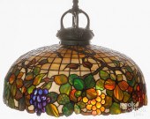 LEADED GLASS HANGING LIGHT, EA