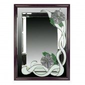 LEADED GLASS MIRRORVintage Flo
