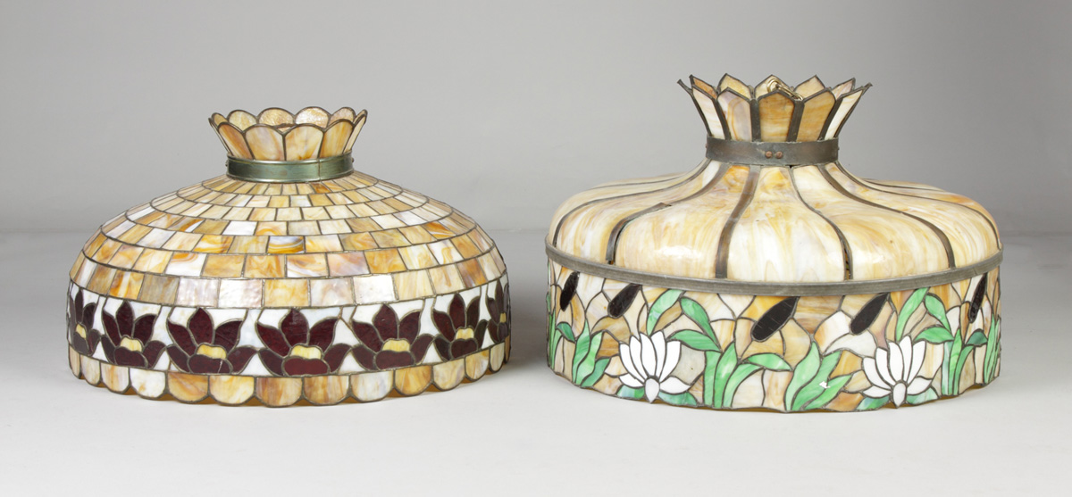 Leaded Glass Shades Lot 80: