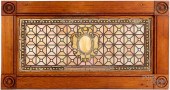 LEADED GLASS WINDOW, CA. 1900L