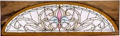LEADED GLASS WINDOW TRANSOM, C