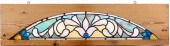 LEADED GLASS WINDOW TRANSOM, C
