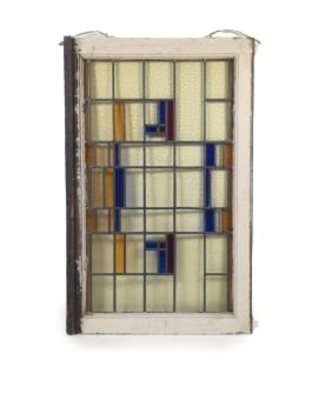 LEADED STAINED GLASS 1920S BUNGALOW