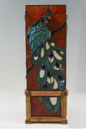 LEADED TANIA BRICEL GLASS PEAC