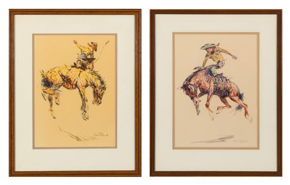LEAL MACK, PAIR OF BUCKING
