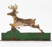 LEAPING DEER STEEL FIGURE, ONT