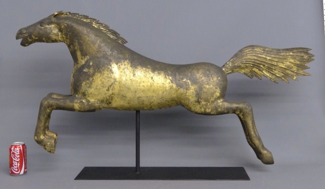 Leaping horse weathervane. 45'' W