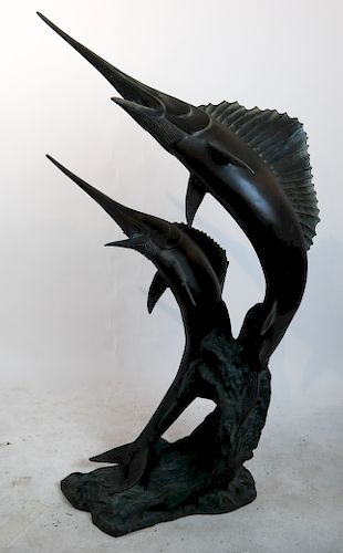LEAPING MARLINS BRONZE