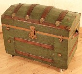 LEATHER AND BRASS BOUND STEAME
