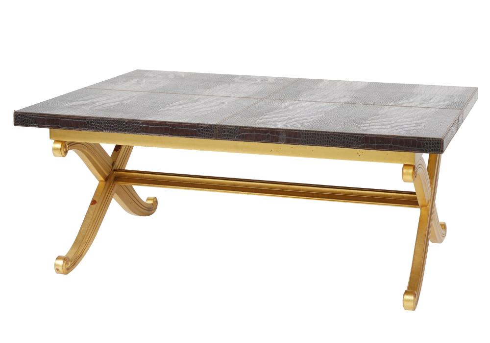 LEATHER AND GILTWOOD COFFEE