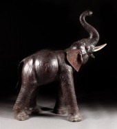 Leather baby elephant figure s