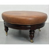 Leather BASSETT Round Oversize
