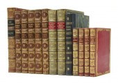 * (LEATHER BINDINGS) A group o