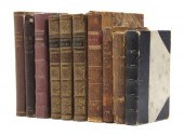 (LEATHER BINDINGS) A group of