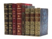 (LEATHER BINDINGS) A group of