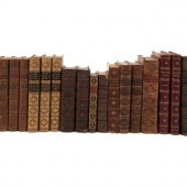 [LEATHER BINDINGS]. A group of