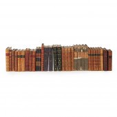 LEATHER BINDINGS, A QUANTITY
I