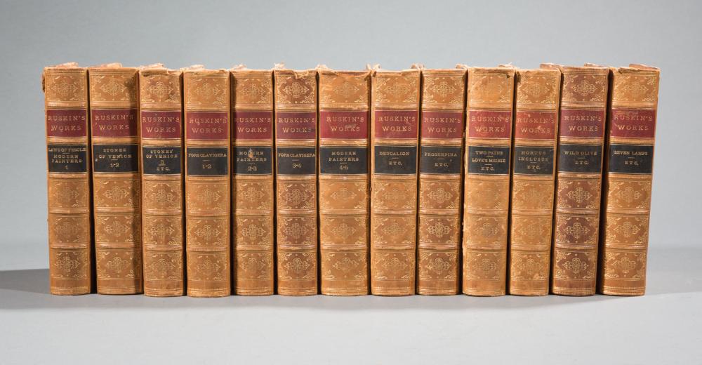 [LEATHER BINDINGS] RUSKIN'S