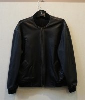 LEATHER BOMBER JACKET (NO SIZE