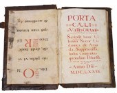 LEATHER-BOUND ANTIPHONARY & HY